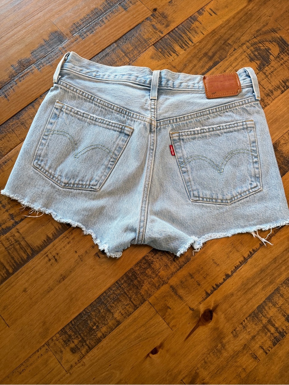 Levi's Light Blue Denim Jean Shorts